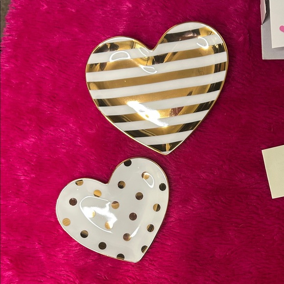 kate spade Accessories - Kate Spade heart shaped trinket holders set of 2